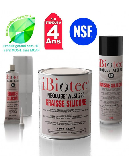 FIPCENTER-Neolube ALSI 220 graisse silicone basse température - NSF agro IBIOTEC-NEOLUBE ALSI 220