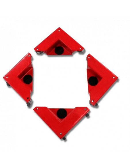 FIPCENTER-Coins roulants en aluminium 400 Kg (x4)-AR