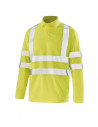 Polo manches longues haute visibilité