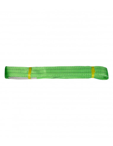 Sangle De Levage Petex 2000 Kg WLL - Longueur 2 M, Largeur 75 Mm, Polyester, Vert