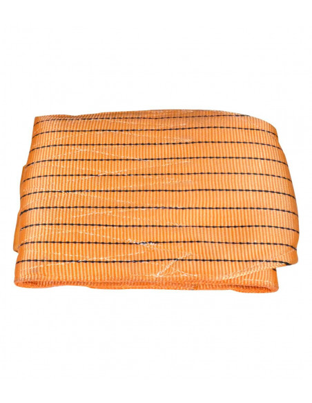 FIPCENTER-Élingue textile sangle plate de levage CMU 10 tonnes orange - 2 boucles-ELP10T