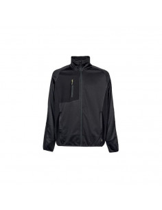 FIPCENTER-Veste Sweatshirt zippé de travail U-POWER HULL BLACK CARBON-WEY366BC