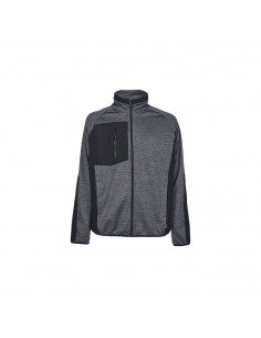 FIPCENTER-Veste Sweatshirt zippé de travail U-POWER HULL GREY METEORITE-WEY366GM