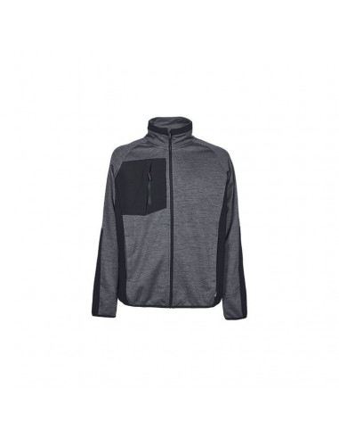 FIPCENTER-Veste Sweatshirt zippé de travail U-POWER HULL GREY METEORITE-WEY366GM