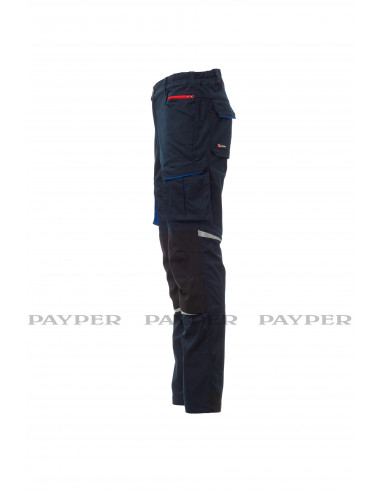 FIPCENTER-Pantalon de travail fonctionnel PAYPER WEAR - NEXT 400 SUMMER - BLEU MARINE/NOIR-S00700-P138-08020