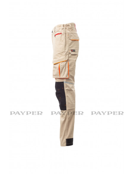 FIPCENTER-Pantalon de travail fonctionnel PAYPER WEAR - NEXT 400 SUMMER - BEIGE / NOIR-S00700-P138-11022