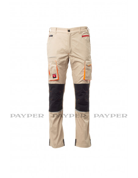 FIPCENTER-Pantalon de travail fonctionnel PAYPER WEAR - NEXT 400 SUMMER - BEIGE / NOIR-S00700-P138-11022