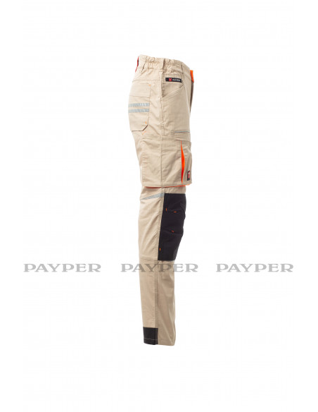 FIPCENTER-Pantalon de travail fonctionnel PAYPER WEAR - NEXT 400 SUMMER - BEIGE / NOIR-S00700-P138-11022