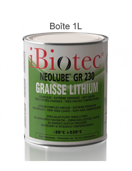 FIPCENTER-Neolube GR 230 graisse Lithium complexe haute performance IBIOTEC-NEOLUBE GR 230