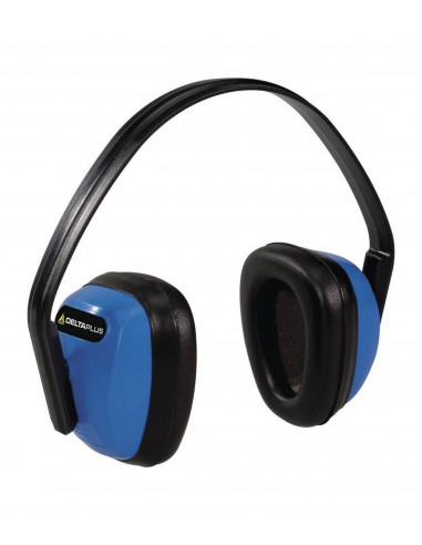 FIPCENTER-Casque antibruit avec coquille - Taille ajustable- SNR 28dB Bleu - DELTA PLUS-SPA3BL
