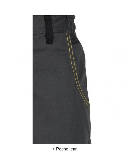 FIPCENTER-Salopette de travail D-MACH Polyester coton-DMACHSAL